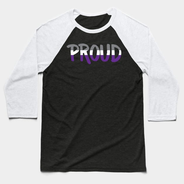 Proud - Asexual Baseball T-Shirt by Jo Tyler